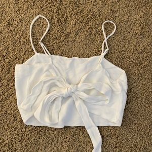 Brandy Melville Tie Front Cropped Tank